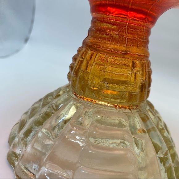 Jeanette Glass amberina pedestal bowl - Picture 10 of 10